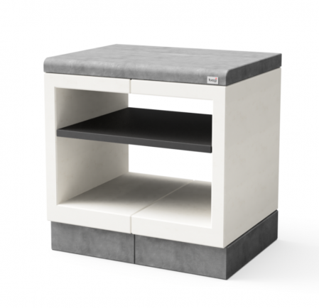 Masa de lucru pentru gradina Kitaway din beton, 84 × 63 × 71 cm