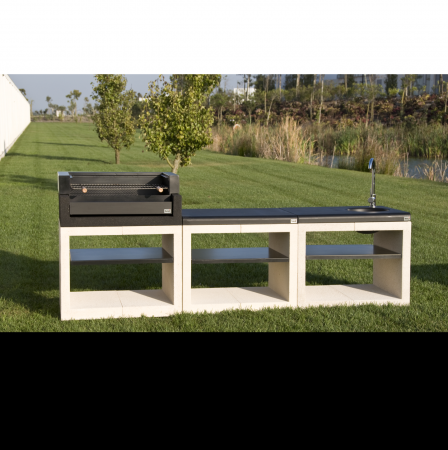 Masa de lucru pentru gradina Kitaway din beton, 84 × 63 × 71 cm [5]