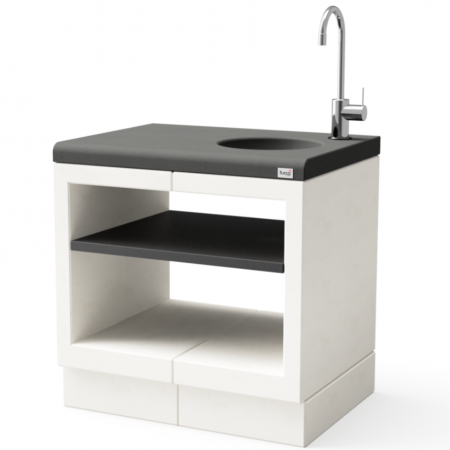 Modul pentru gradina chiuveta kitaway din beton, 84 × 63 × 71 cm