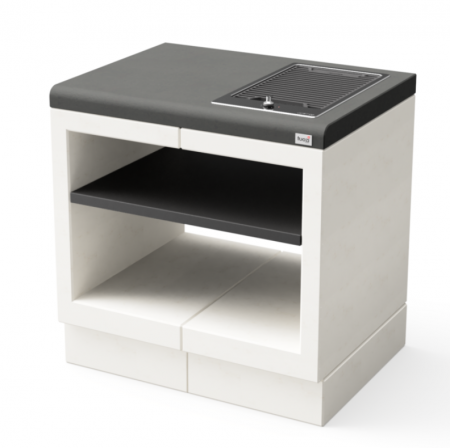 Modul pentru gradina cu plita electrica Kitaway din beton, 84 × 63 × 71 cm