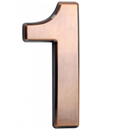 Casa - Numar casa Strend Pro MagicHome, cifra 1, PVC, Bronz Antichizat, 70x100mm, 3D