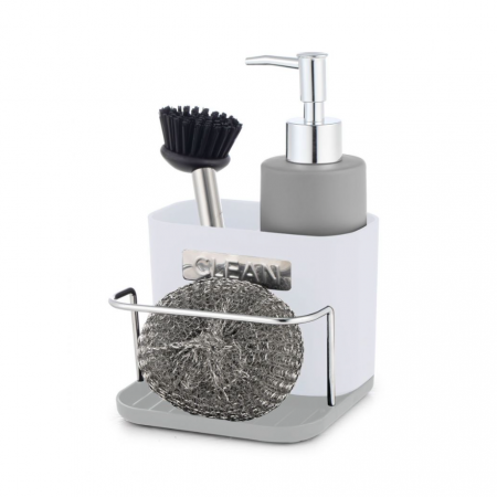 Organizator pentru chiuveta din bucatarie, Quttin, alb, 13.5x12x10.8cm [2]