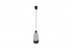 Corpuri de iluminat - Pendul Issa alb/negru, 1 X E27, lungime calbu 1 m