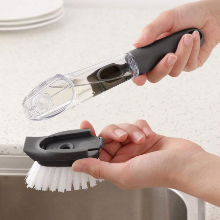 Perie de vase, cu maner rezervor detergent, lungime 24 x latime 7 cm [4]
