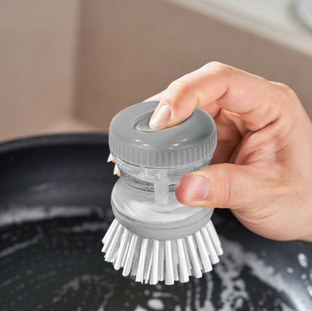 Perie de vase cu rezervor pentru detergent, Quttin, 9 x 5.5cm [4]