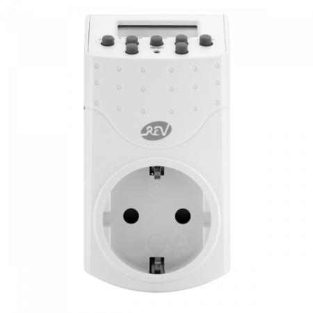 Priza programabila digitala, 16 A, 220 V, alba, Rev [1]