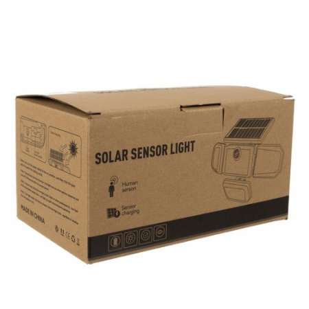 Proiector led 9W cu panou solar si baterie de 2400mAh, IP65, 171 leduri, 20x29x10 cm, Izoxis [8]