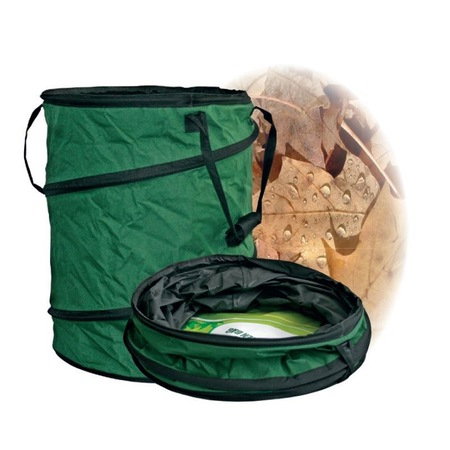 Cos pliabil pentru frunze Strend Pro, textil, verde, 60 l [1]
