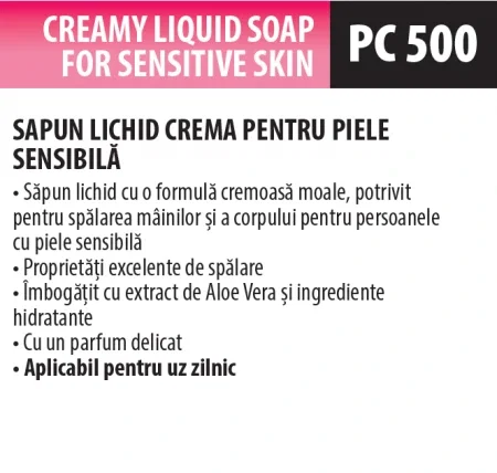 Săpun lichid cremos pentru piele sensibilă, 5 litrii, Medix Professional [1]