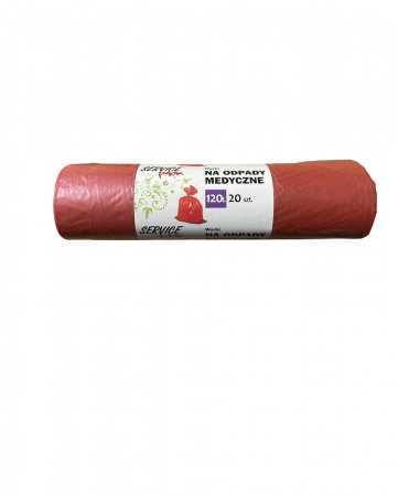 Curatenie - Set 20 saci menajeri, Stella, 120 L, Rosu