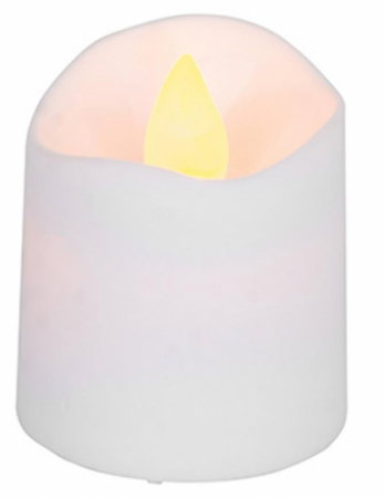 Set 4 lumanari led albe cu lumina calda si efect de flacara, 3,8x5 cm, MagicHome [1]