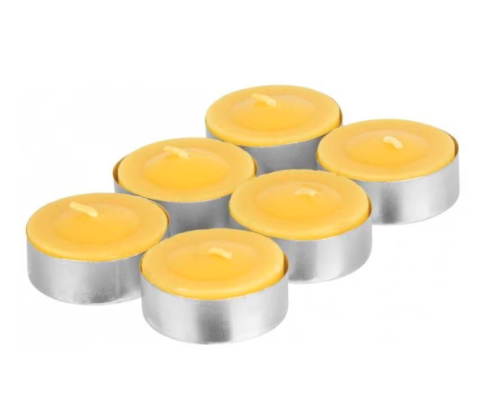 Lumanari si candele - Set 6 lumanari pastila, Strend Pro Citronella, galben, parfumate, anti-tantari