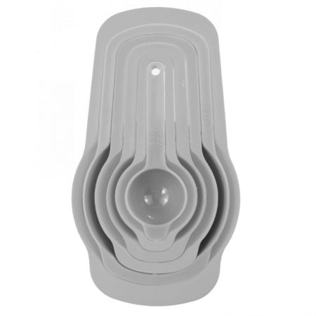 Set 6 ustensile masurare din plastic, Quttin, dimensiuni diferite, gri [2]