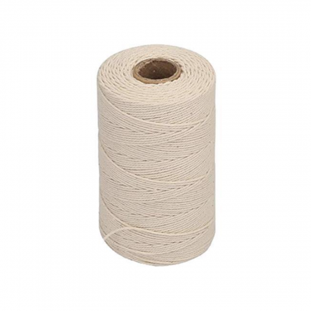 Sfoară alimentară din bumbac pentru cârnați și mezeluri, 100 g, 285 m, cerată [0]