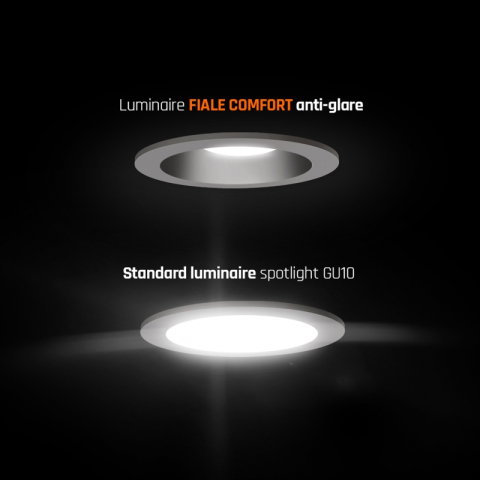 Spot led alb 10W GU10 250V IP20 FI 85x50 mm, gaura de montaj 75 mm, Spectrum [3]