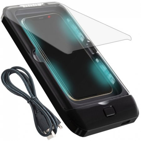 Sterilizator UV pentru telefon cu functie de  incarcator wireless si power bank, Negru [1]