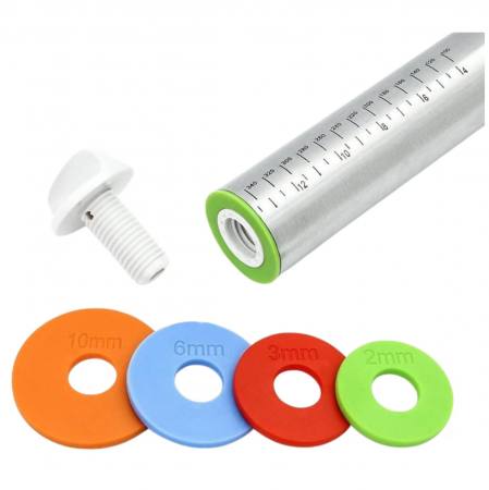 Sucitor inox, ajustabil, cu set de 4 inele, 42x6cm, Quttin [7]