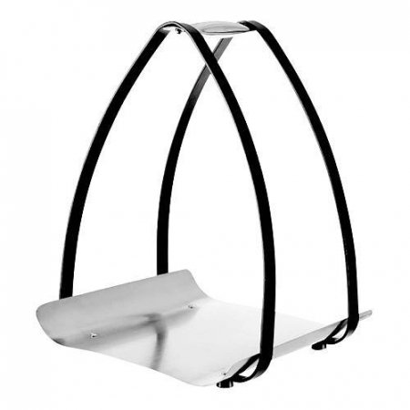 Casa - Suport INOX transportat si depozitat lemne pentru semineu/soba, 36 cm