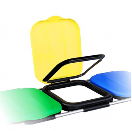 Suport pentru saci de gunoi Artex ECOFIX 3, 96 x 42 x 78 cm, pentru saci de la 20 l la 130 l, pentru colectare selectiva [1]