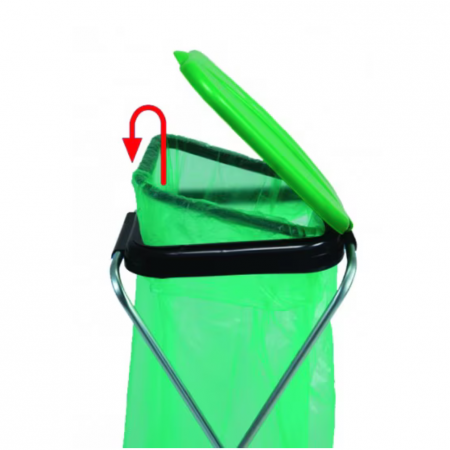 Suport pentru saci de gunoi “ECOFIX 1”, cm 36 x 42 x 78-h, pentru saci de la 20 l la 130 l, pentru colectare selectiva [1]
