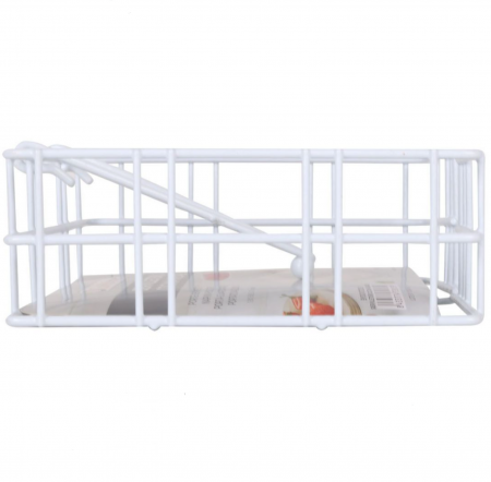Suport servetele metalic, alb, 18x18x6.5cm, Confortime [2]