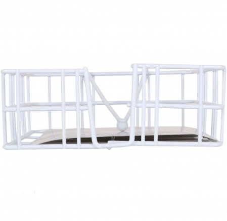 Suport servetele metalic, alb, 18x18x6.5cm, Confortime [3]