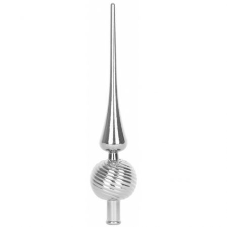 Varf pentru bradul de Craciun, 28 cm, argintiu, MagicHome [0]