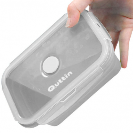 Caserola pliabila din silicon cu capac pentru microunde, 360 ml, Quttin [2]