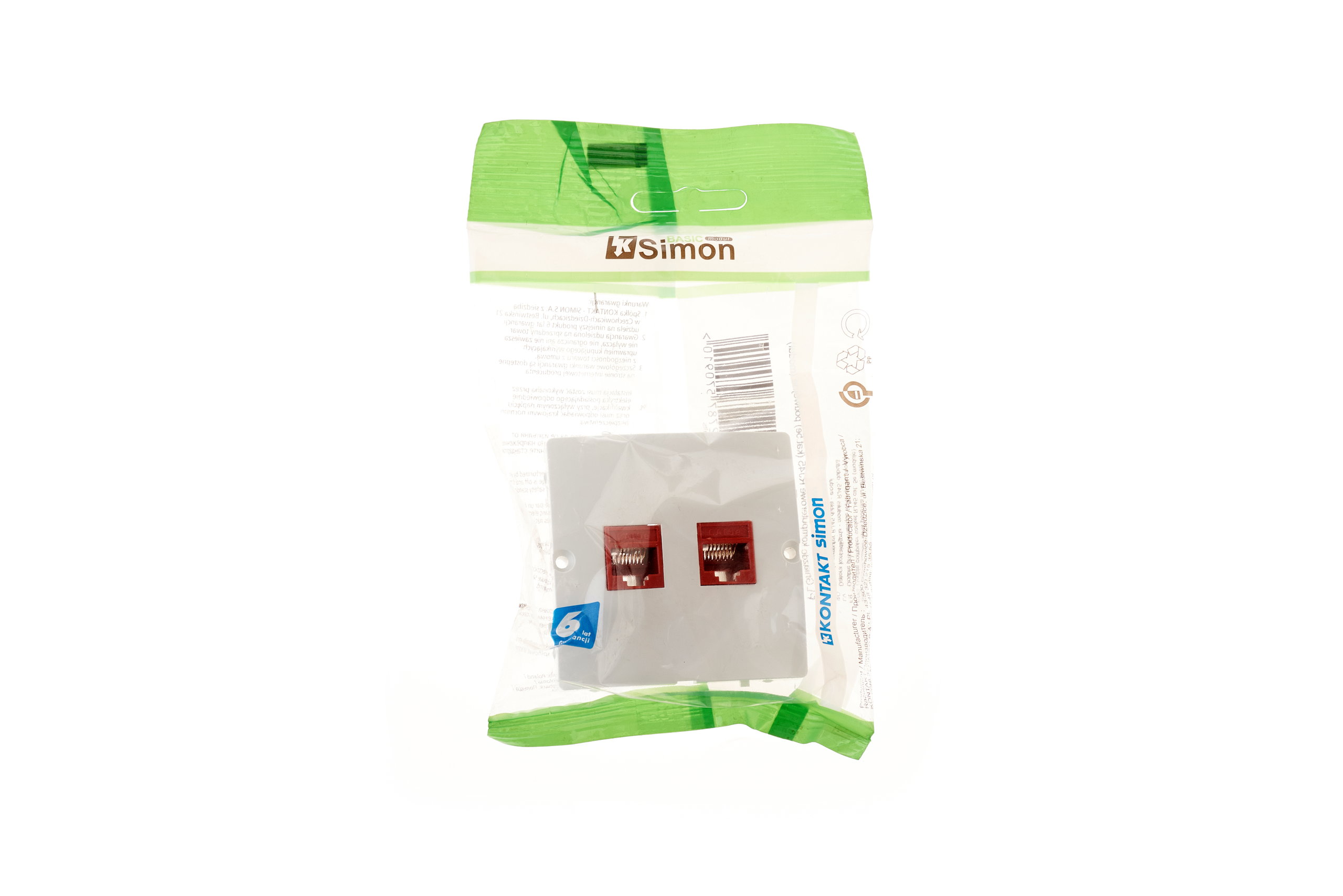 Priza ST  de date( RJ45) dubla  gama basic modul kontakt [1]