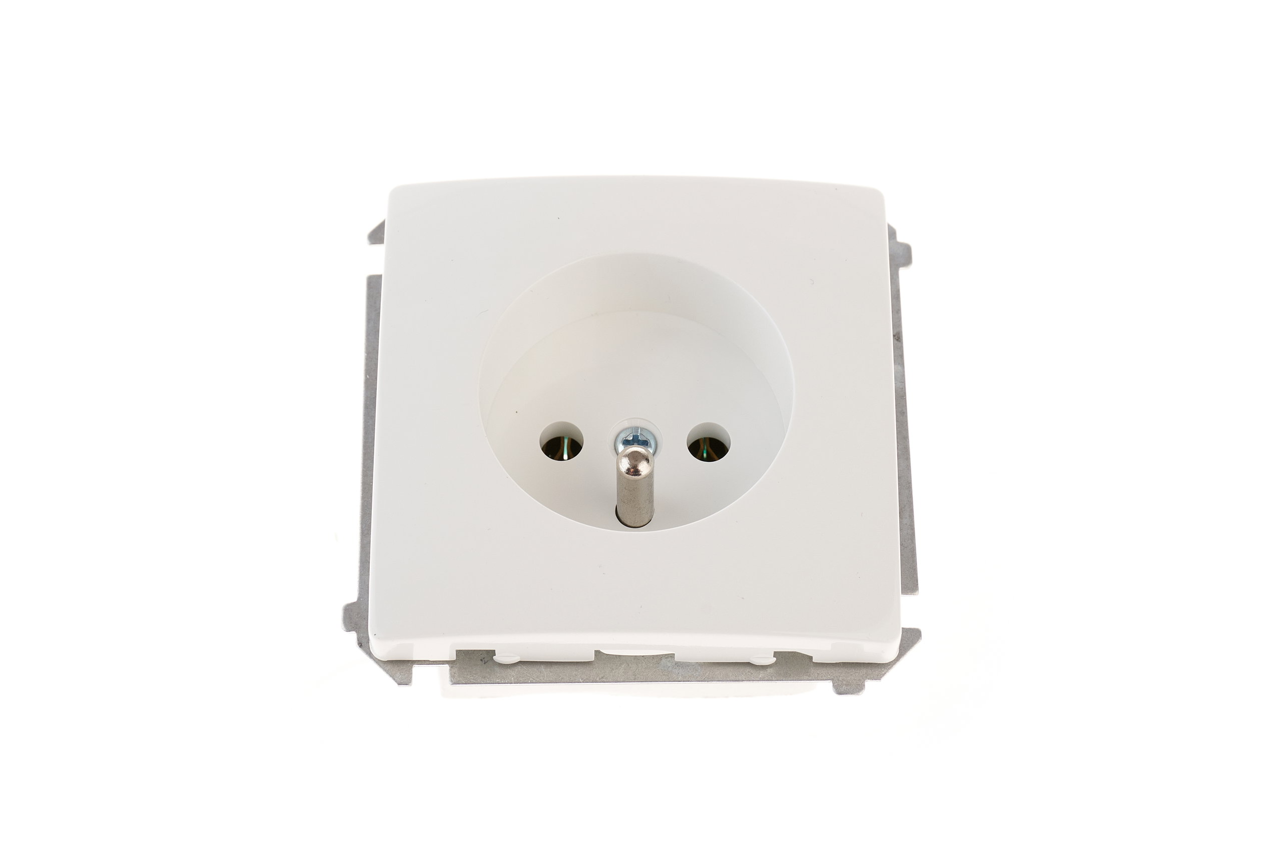 Materiale electrice - Priza ST, pentru centrale pe gaz,  cu cui, 16A gama  basic modul Kontakt