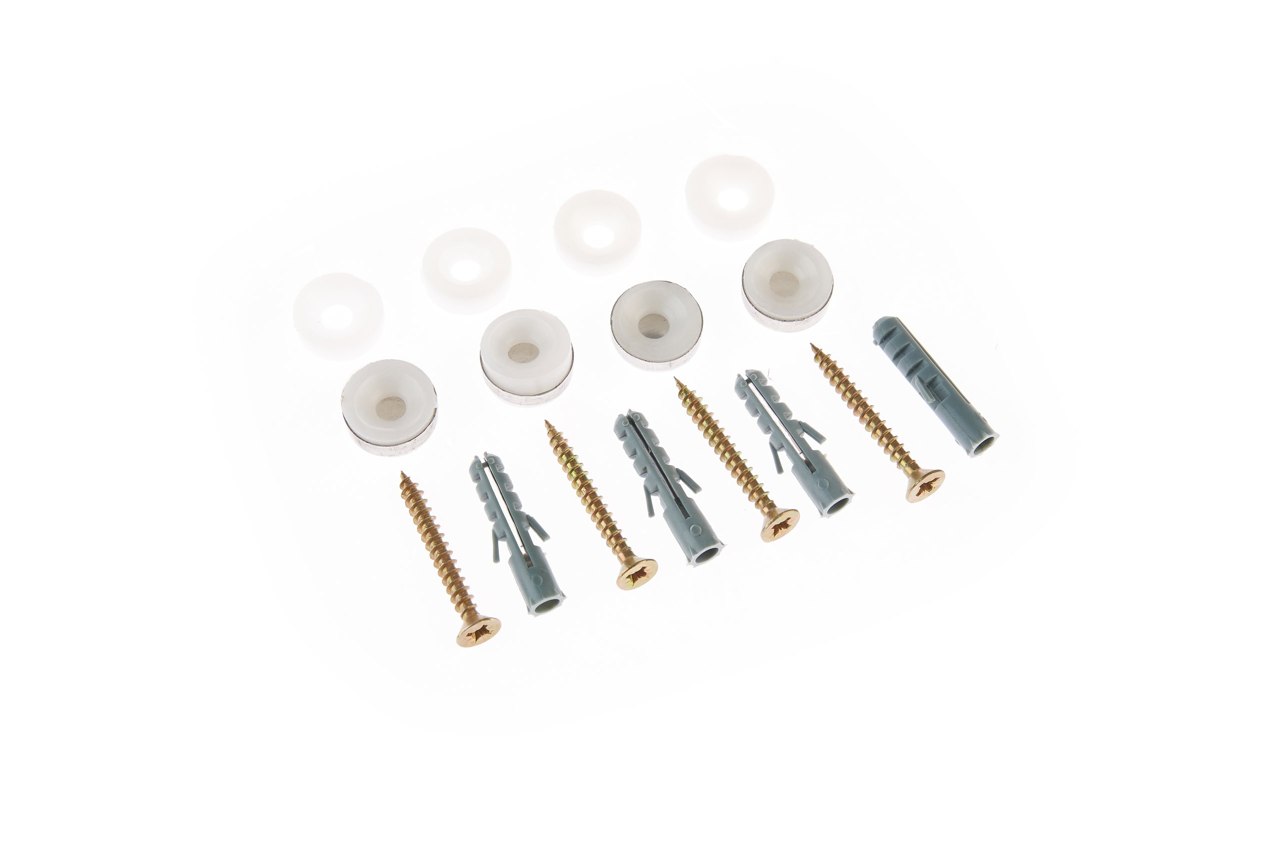 Set fixare oglinda cu capace metalice [1]