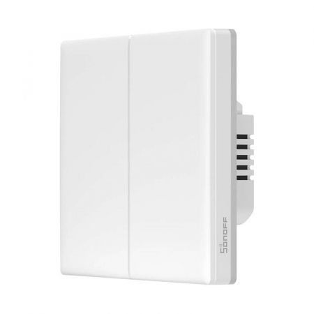 Intrerupatoare Smart - Intrerupator Smart cu Touch si WiFi, Sonoff TX T5 2C (2 Canale)