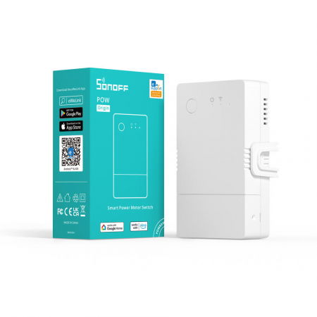 Relee Wireless - Sonoff POW Origin R316  - 16A 3500W, contorizare si monitorizare consum energie electrica
