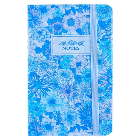 Notes A6 cu elastic, 80 file, Flori
