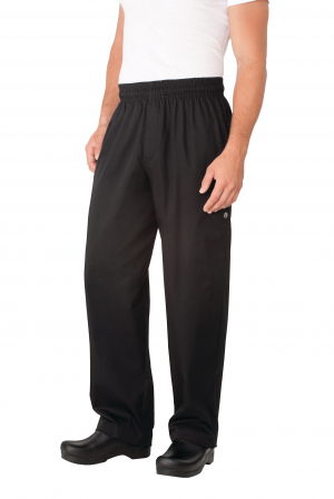 Pantaloni - pantaloni de bucatar slim negru