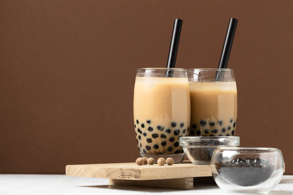 Boba tea cu lapte și caramel sărat – o combinație irezistibilă