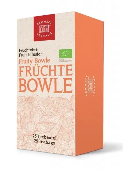 Ceai plic - Demmers Teehaus Bio Quick-T Fruity Bowle ceai plic aromat 25buc