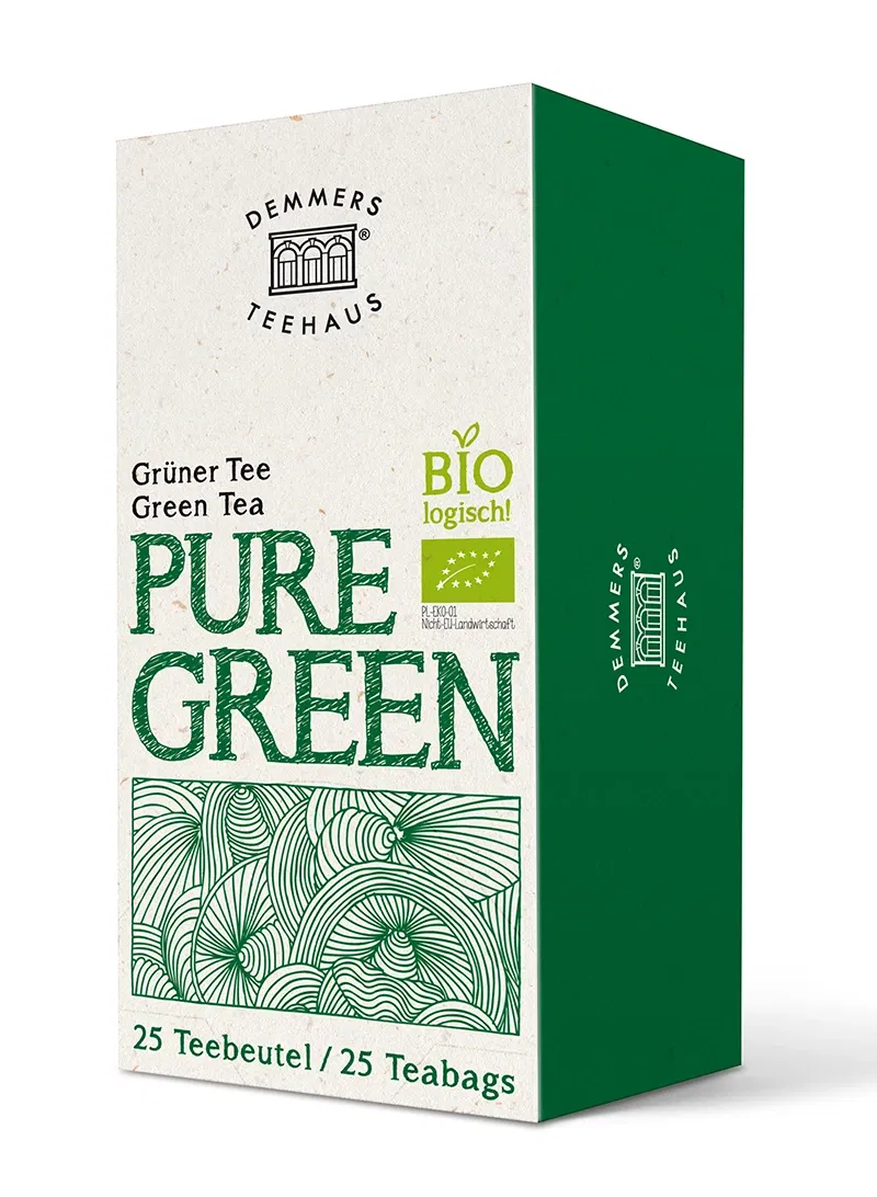 Ceai plic - Demmers Teehaus Quick-T Pure Green ceai plic aromat bio 25buc