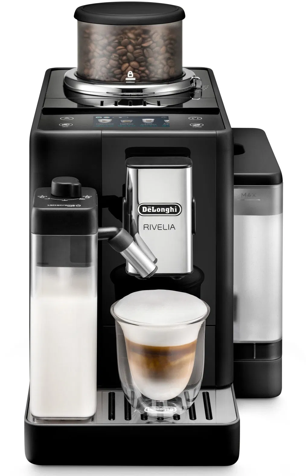 Espressoare automate - Espressor automat cafea boabe De'Longhi Rivelia EXAM 440.55.B