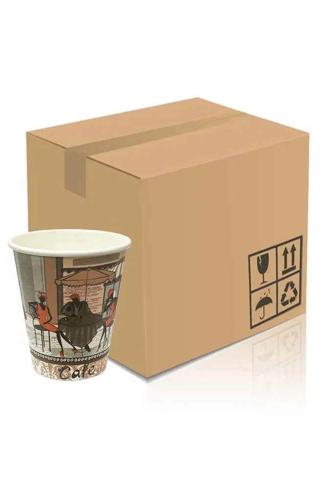 Baxuri Pahare - Pahar carton 8oz Paris bax 1000buc