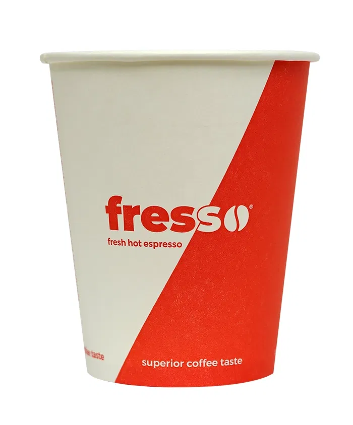 Pahare de cafea - Pahar Carton 8oz Fresso 50 buc