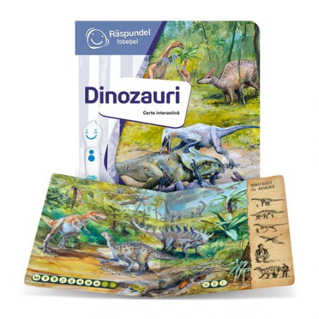 Jocuri de carti - Dinozauri-Carte interactiva