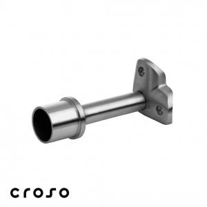 fixare pe montant - Vârf de colț balustradă inox periat Ø 42,4 mm