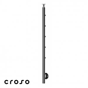 Montanti echipati balustrada inox - 5 traverse / lateral / 1200 mm