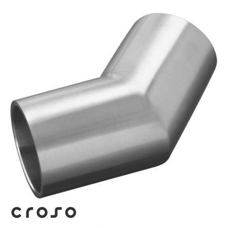 Woodline - Inox kutni luk 45° CN5500420 za drveni rukohvat Ø 45 mm satin