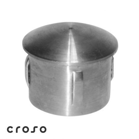 für Rundrohr - Stahl Kappe Ø33,7-42,4 x 1,8-3,5