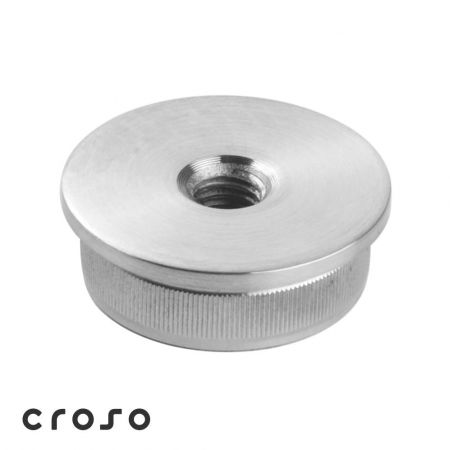 für Rundrohr - Flache Kappe M8 Ø33,7-48,3 x 2,0-2,6