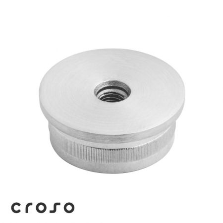 für Rundrohr - Flache Kappe M8 Ø42,4 x 2,0-2,6