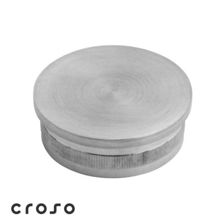 für Rundrohr - Flache Kappe Ø42,4 x 1,8