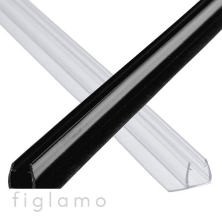 Sprchovacie kabínky - tesnenie F transp/čierna